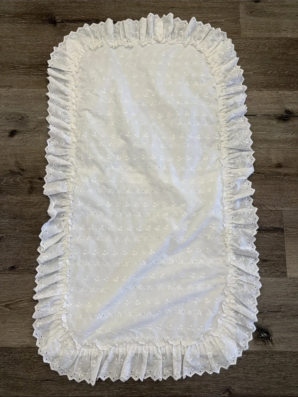 jcpenney White Eyelet Ruffled Decorative Pillow Sham